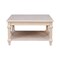 International Concepts Josephine Solid Wood Square Coffee Table with Shelf, 36X36X2, Unfinished OT-19SC - alternate 3